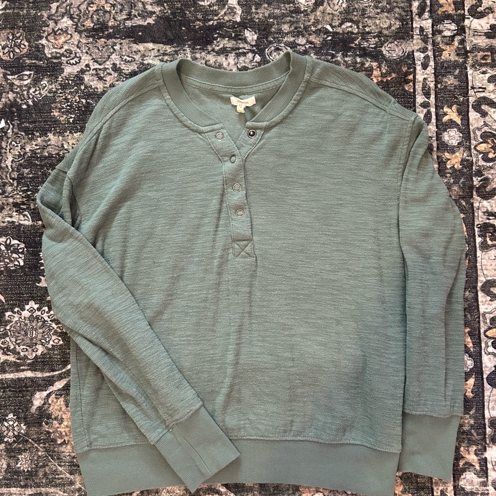 Maurices Mint Green Buttoned Top
